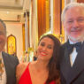 Alejandra Cardona, Rafael Correa y Julian Assange en el Festival de Cannes