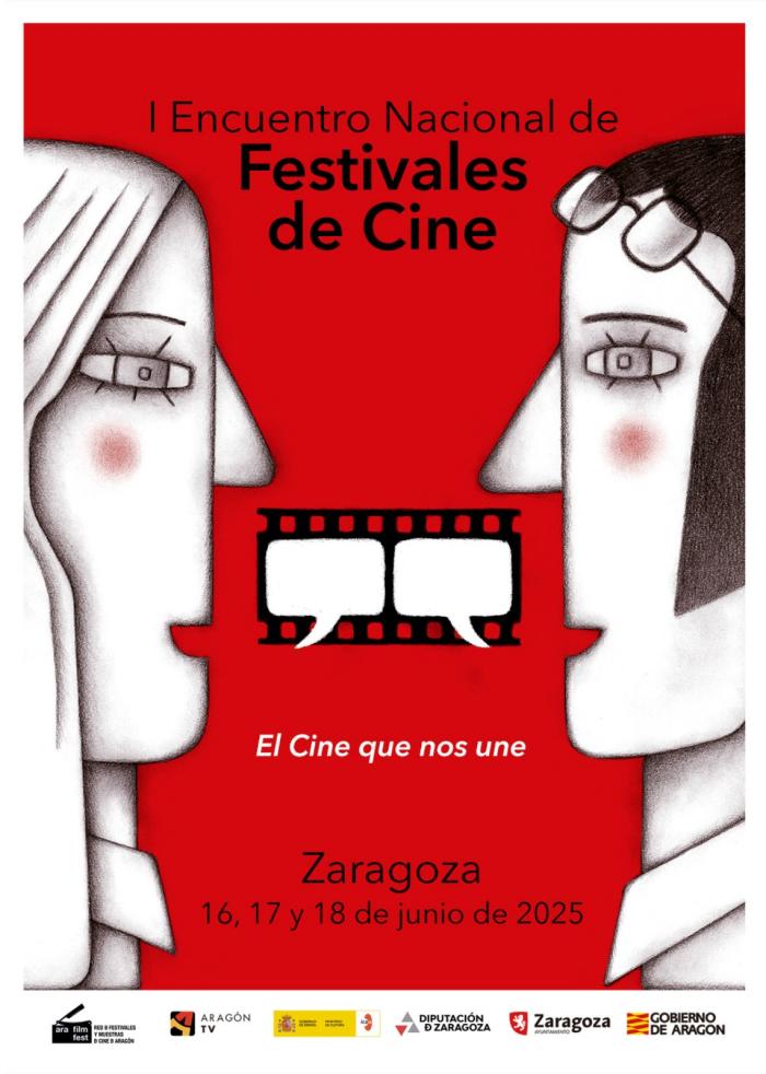 Cartel poster del encuentro nacional festivales de cine