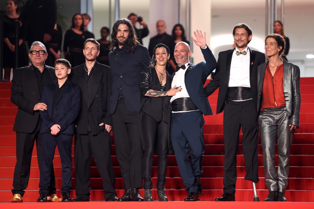 Elenco de Sitar (2025) en el festival de Cannes -Photo by Pascal Le Segretain/Getty Images.