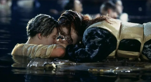 titanic rose floating