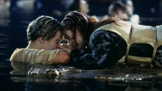 titanic rose floating