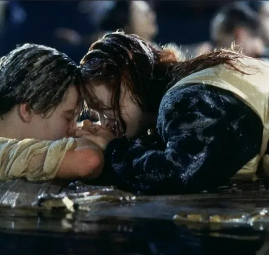 titanic rose floating